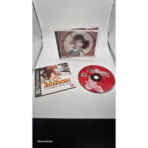 Inuyasha: A Feudal Fairy Tale Sony PlayStation PS1 2003 CIB W/ Registration Card